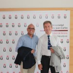 Curso de Verano "Energía Inteligetne para un Futuro Sostenible". Vicerrector Juan José Nájera y Director del Curso, Guillermo Calleja. Julio de 2015.