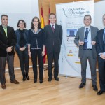 Presentación en la URJC de la Tercera Convocatoria INSPIRE. Antonio Abellan, Mar Gómez, Pilar Lafuente, Félix Marín, Juan Antonio Melero, Bernardo del Amo