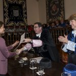 Entrega Institucional UAH de los Premios CEI 2016. Rector F. Galvan, Vicerrectora M.L. Marina y Prof. B. Barroeta.